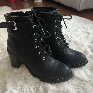 Diba Lace Up Combat Boots